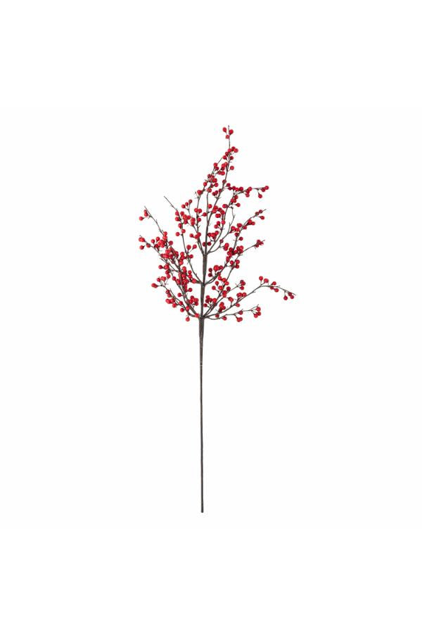 Bloomingville Ilex Stem, Red, Artificial Flowers
