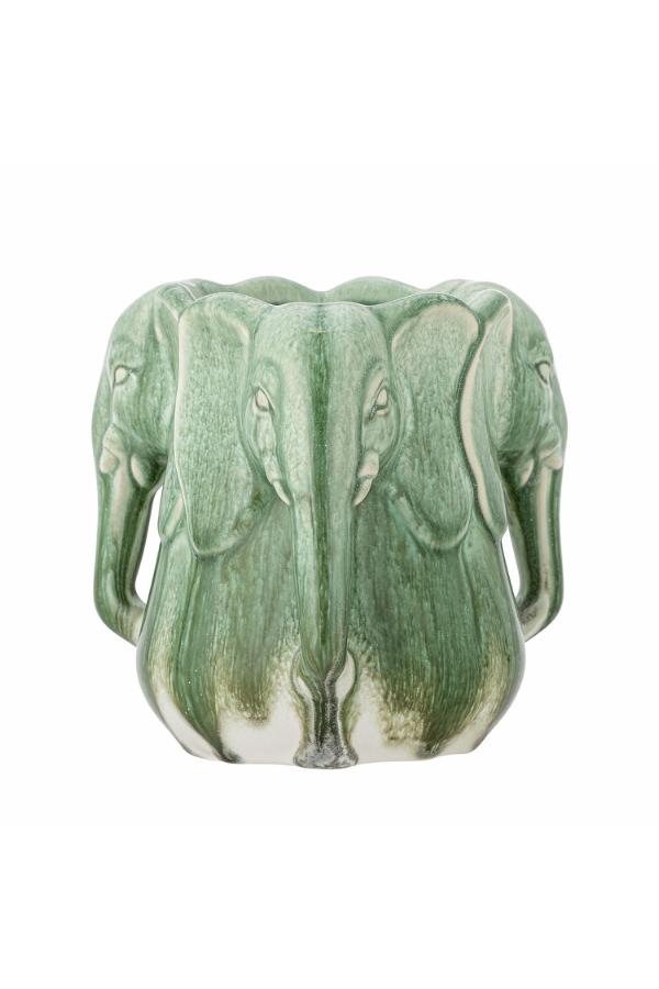 Bloomingville Pontus Vase, Green, Stoneware