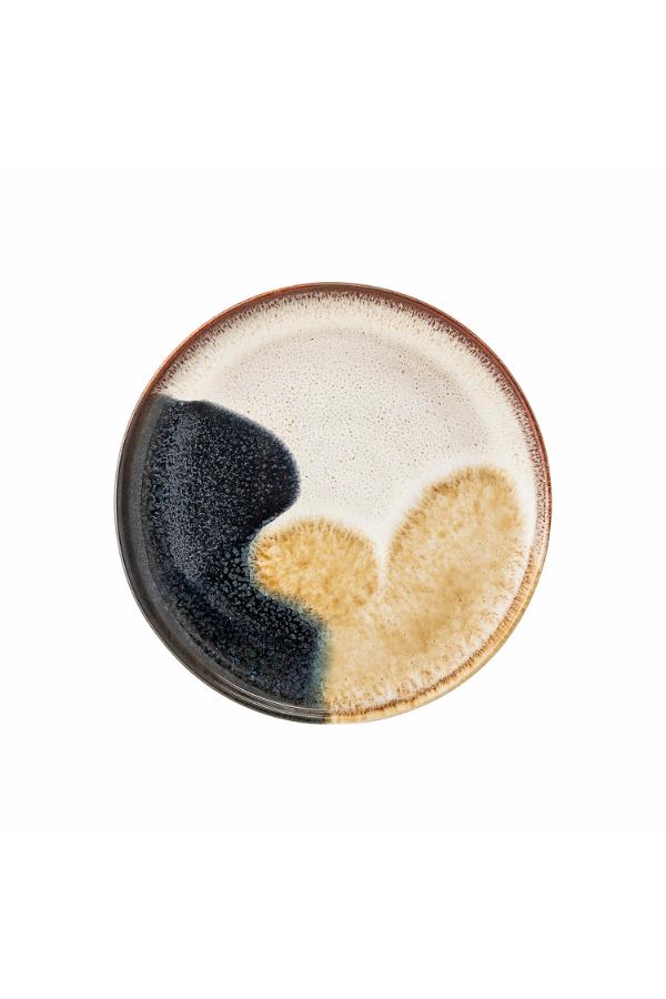 Bloomingville Jules Plate, Blue, Stoneware