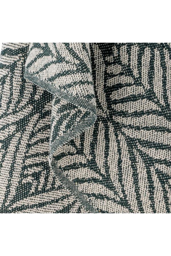 Creative Collection Ugento Throw, Green, Recycled Cotton