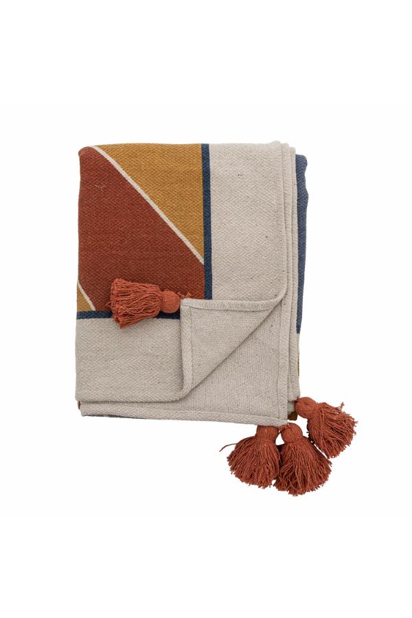 Bloomingville Mini Sun Throw, Multi, Recycled Cotton