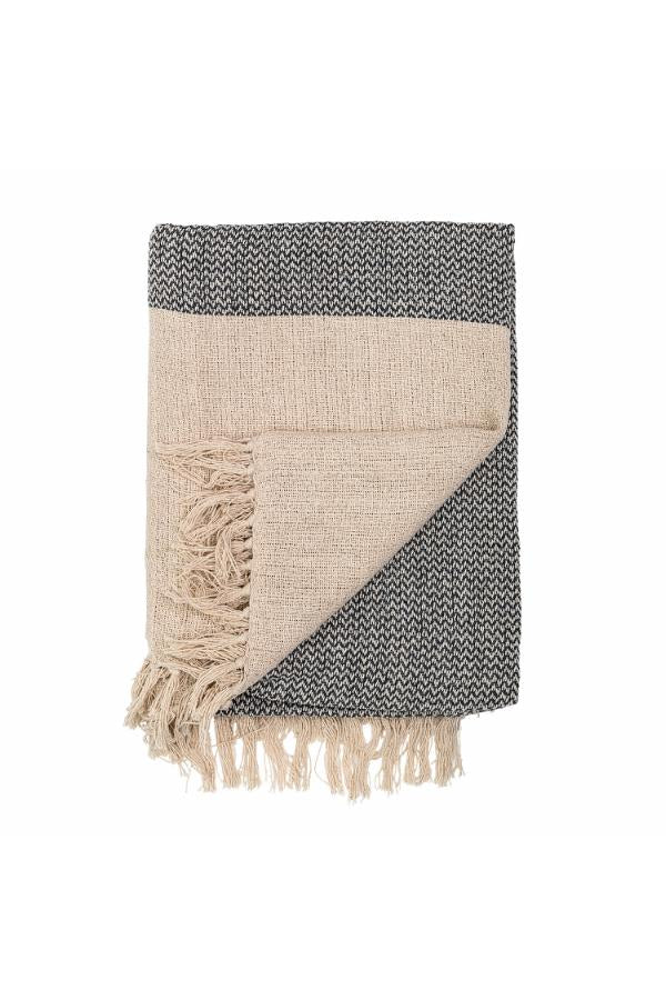 Bloomingville Matt Throw, Grey, Recycled Cotton