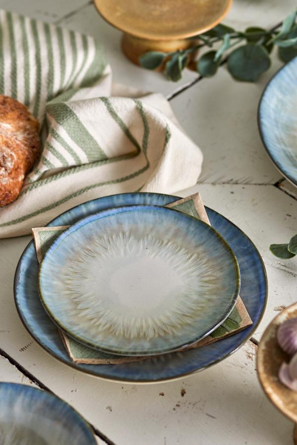 Bloomingville Calen Plate, Blue, Stoneware