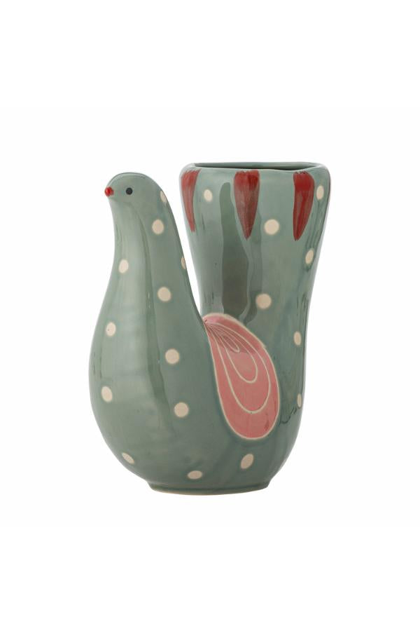 Bloomingville Trudy Vase, Blue, Stoneware
