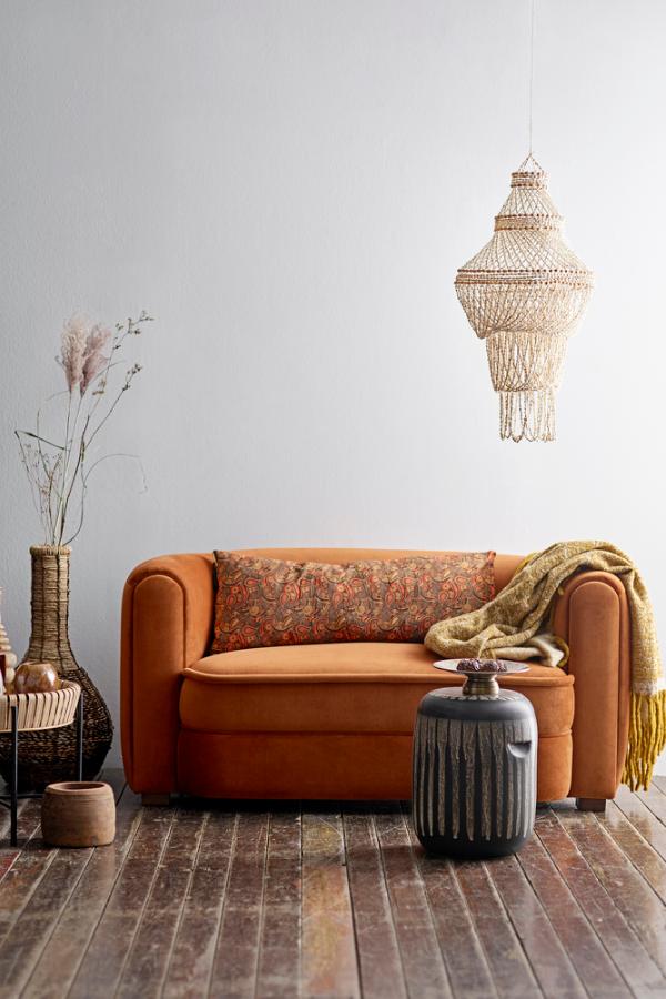 Creative Collection Malala Sofa, Orange, Polyester
