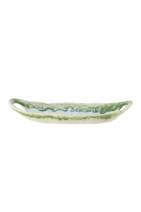 Creative Collection Prim Serving Plate, Green, Stoneware