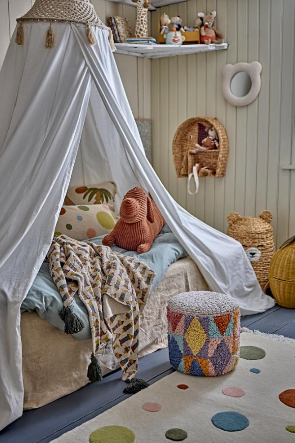 Bloomingville Mini Charlie Throw, Multi, Recycled Cotton