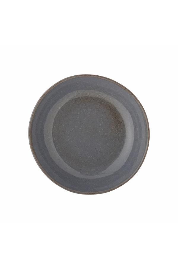 Bloomingville Sandrine Plate Deep, Grey, Stoneware