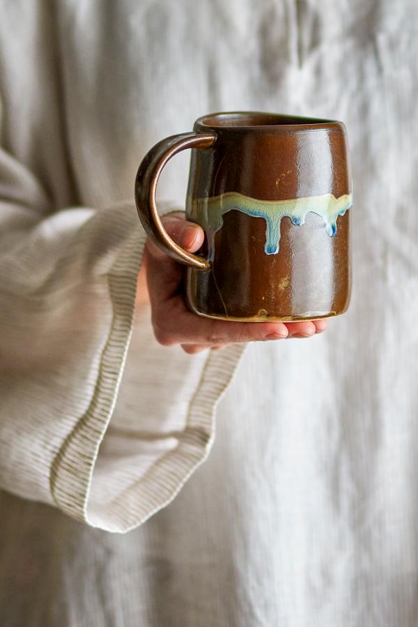 Bloomingville Yori Mug, Brown, Stoneware