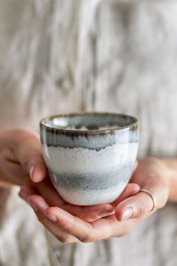 Bloomingville Paula Cup, Grey, Stoneware