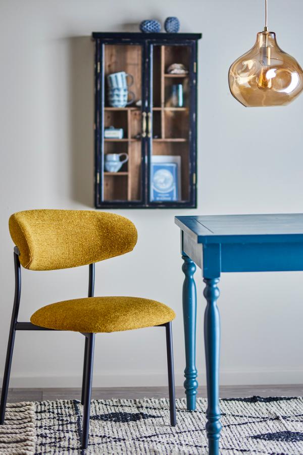 Creative Collection Manal Dining Chair, Yellow, FSC®100% Plywood