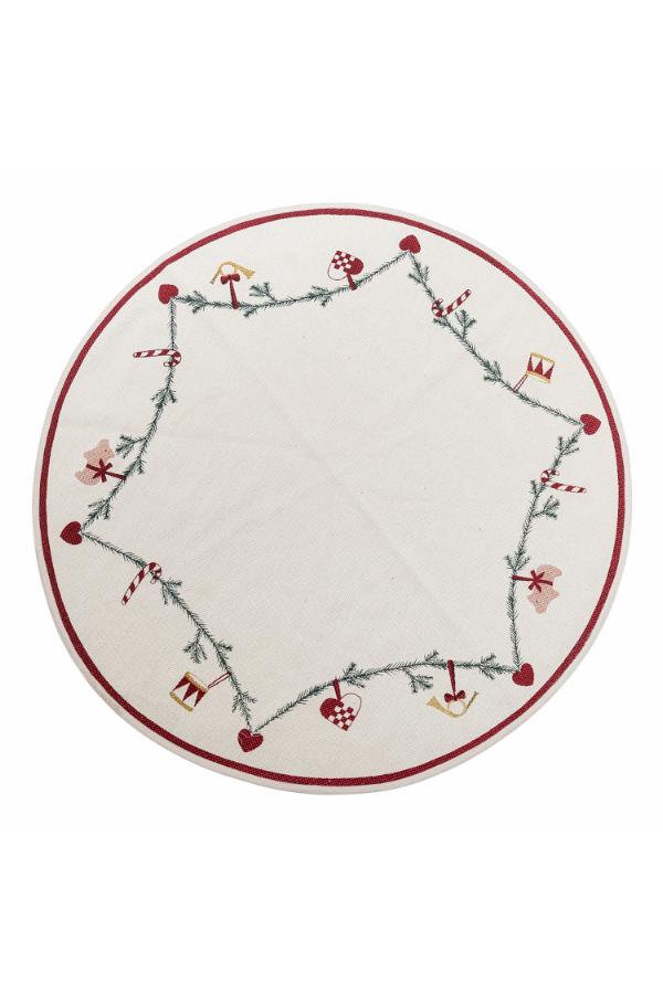 Bloomingville Yule Tree Rug, Nature, Cotton
