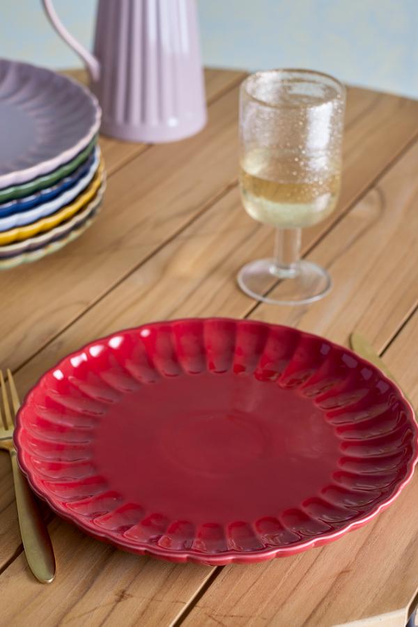 Bloomingville Latina Plate, Red, Stoneware