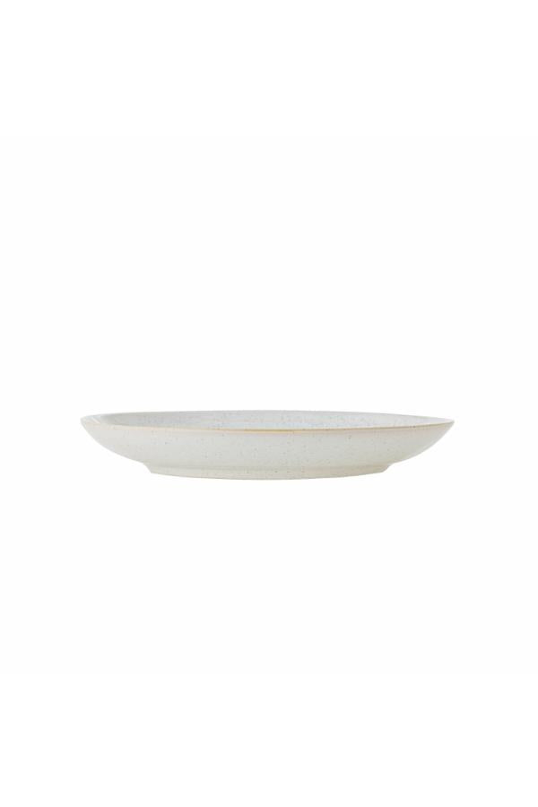 Bloomingville Addison Plate, White, Stoneware