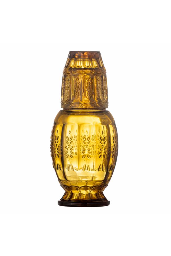 Creative Collection Theon Decanter & Glass, Yellow, Glass