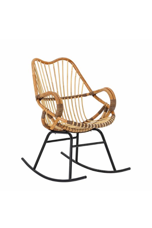 Bloomingville Reine Rocking Chair, Nature, Rattan