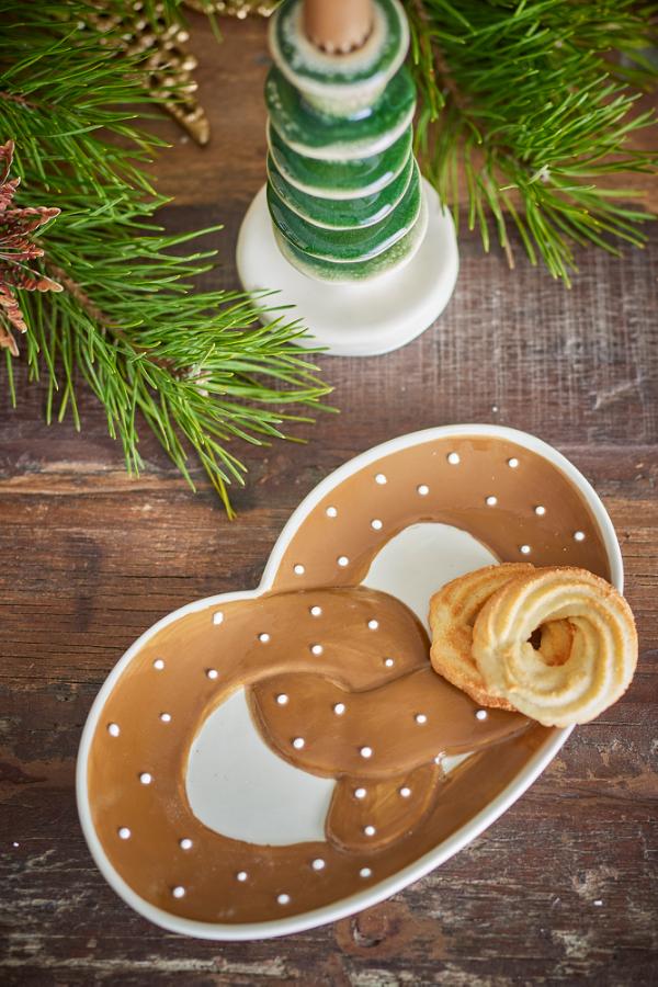 Bloomingville Treats Serving Plate, Brown, Stoneware