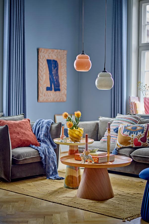 Bloomingville Motella Pendant Lamp, Grey, Glass