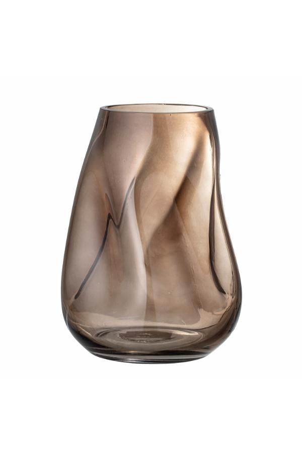 Bloomingville Ingolf Vase, Brown, Glass