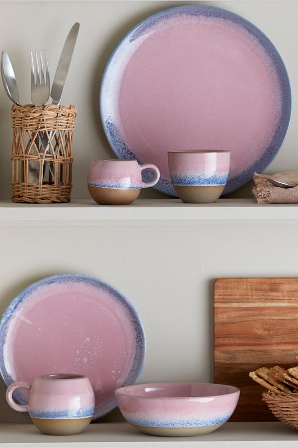 Bloomingville Paula Plate, Rose, Stoneware