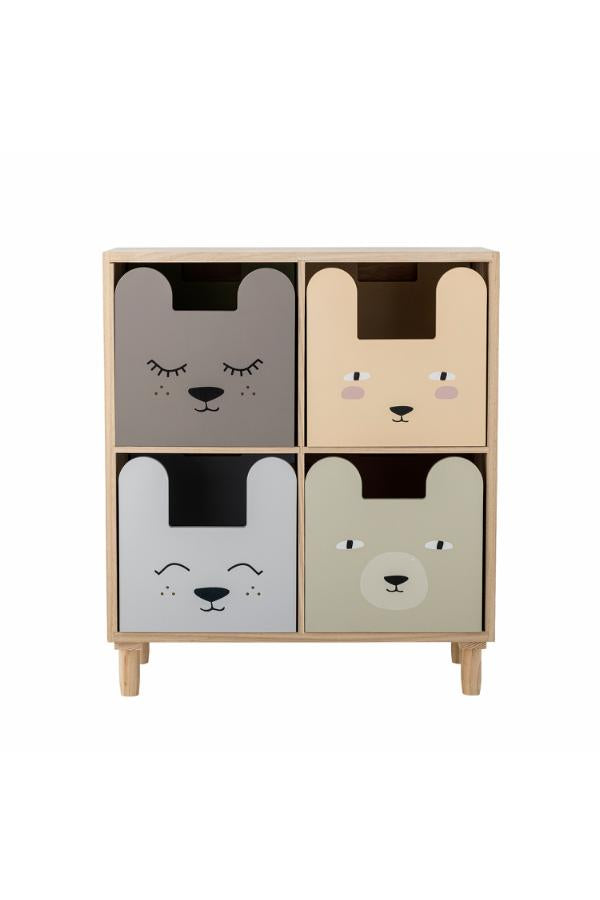 Bloomingville Mini Calle Bookcase w/Drawers, Multi, Paulownia