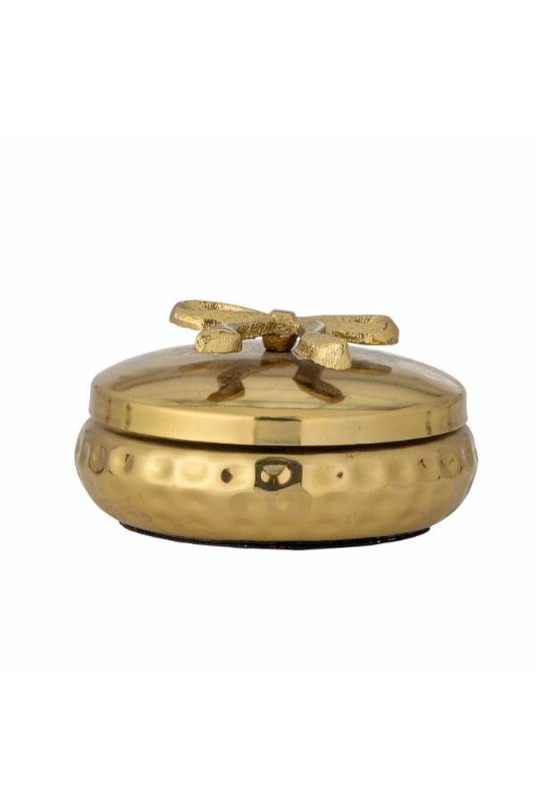 Bloomingville Meera Jar w/Lid, Gold, Metal