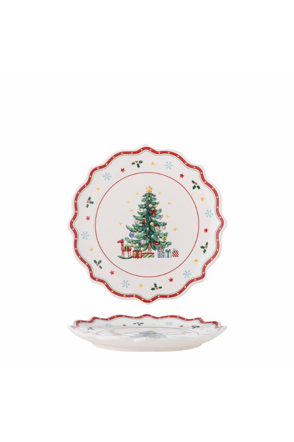 Bloomingville Naive Plate, Red, Ceramic
