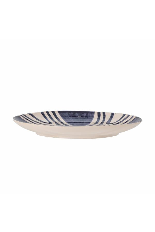 Bloomingville Shama Plate, Blue, Stoneware