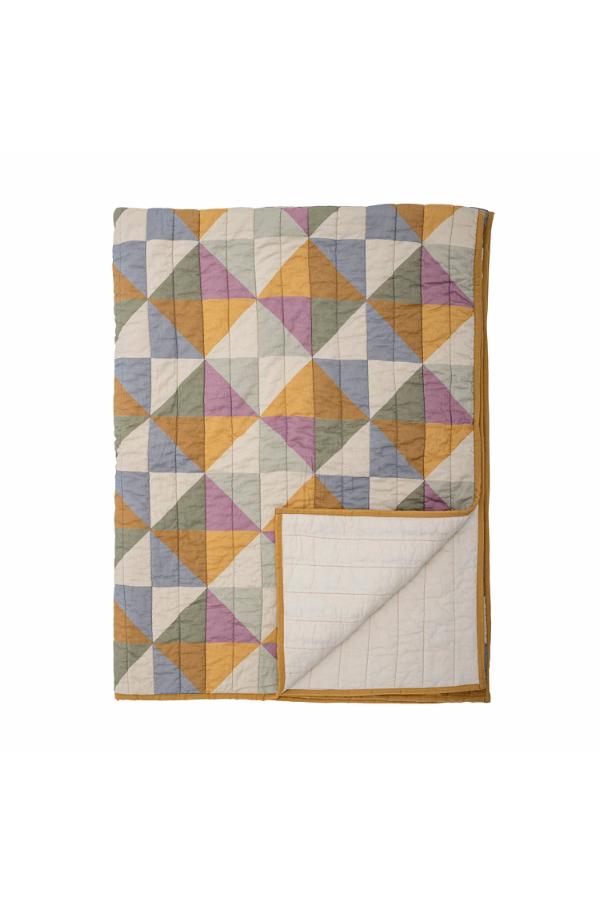 Bloomingville Crewe Quilt, Multi, Cotton OEKO-TEX®