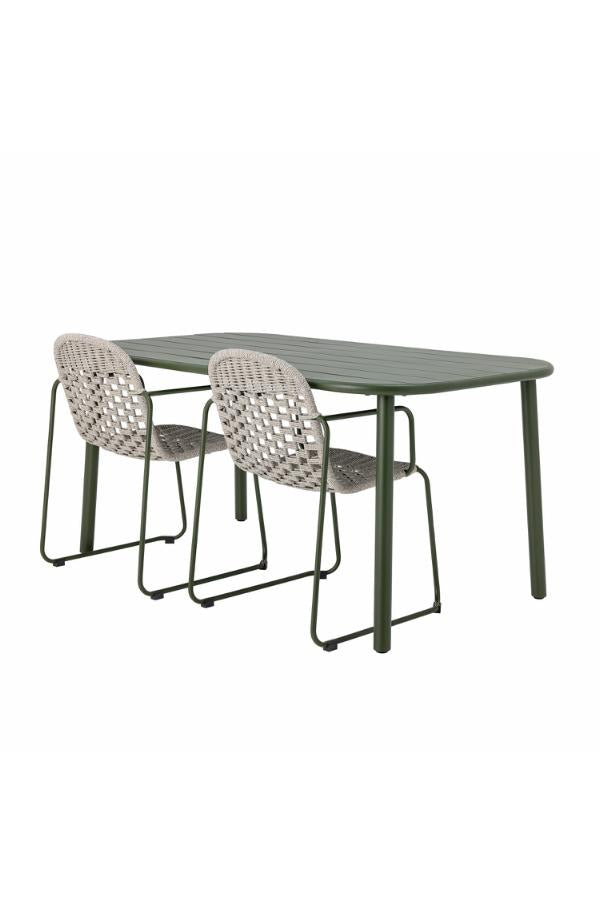 Bloomingville Calana Dining Table, Green, Metal