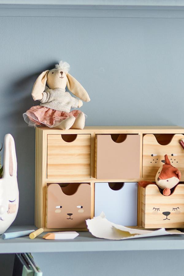Bloomingville Mini Calle Storage Box, Multi, FSC®100%, Pine