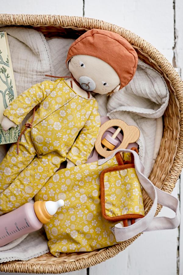 Bloomingville Mini Nalle Doll, Brown, Cotton
