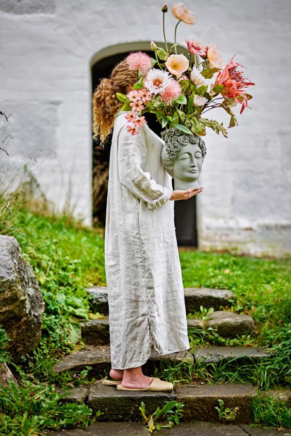 Bloomingville Akira Vase, Grey, Stoneware