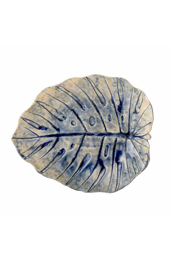 Creative Collection Rowan Serving Plate, Blue, Stoneware