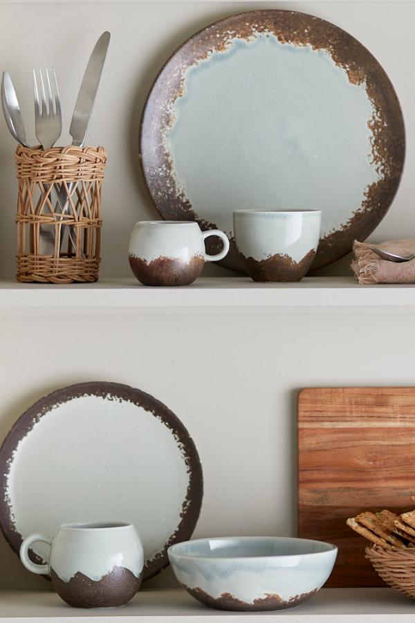 Bloomingville Paula Breakfast Set, Brown, Stoneware