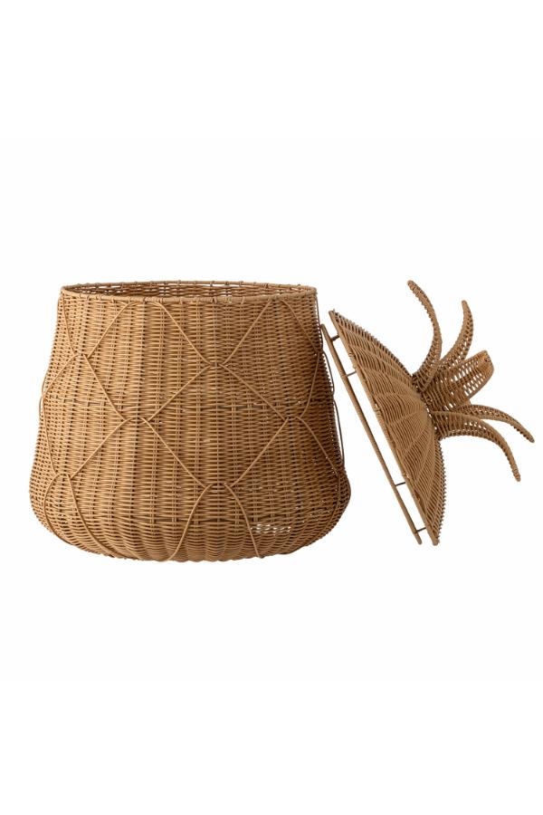 Bloomingville Anann Basket w/Lid, Nature, Polyrattan