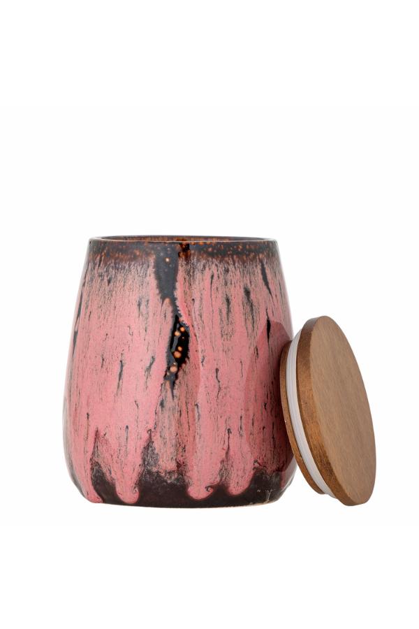 Creative Collection Rayen Jar w/Lid, Rose, Stoneware