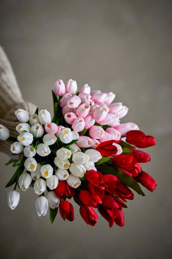 Bloomingville Tulip Bouquet, Rose, Artificial Flowers