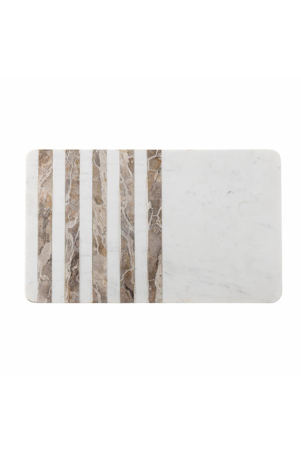 Bloomingville Novelle Cutting Board, White, Marble