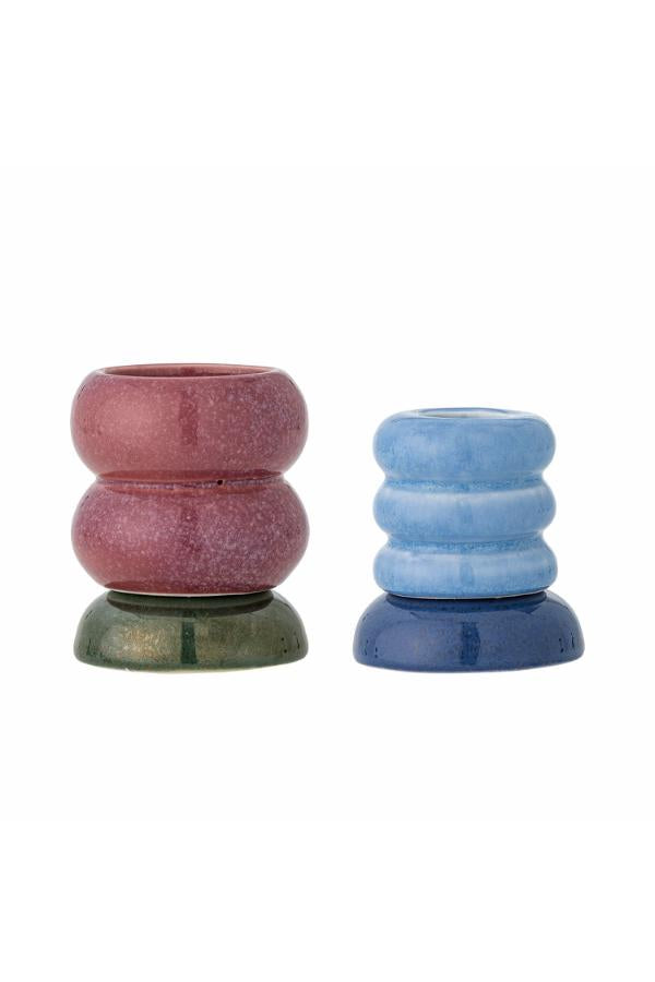 Bloomingville Tana Votive & Candle Holder, Multi, Stoneware