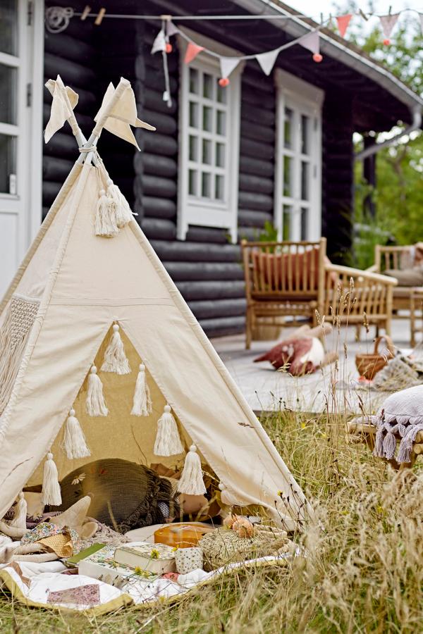 Bloomingville Mini Fardin Children´s Tipi, Nature, Cotton