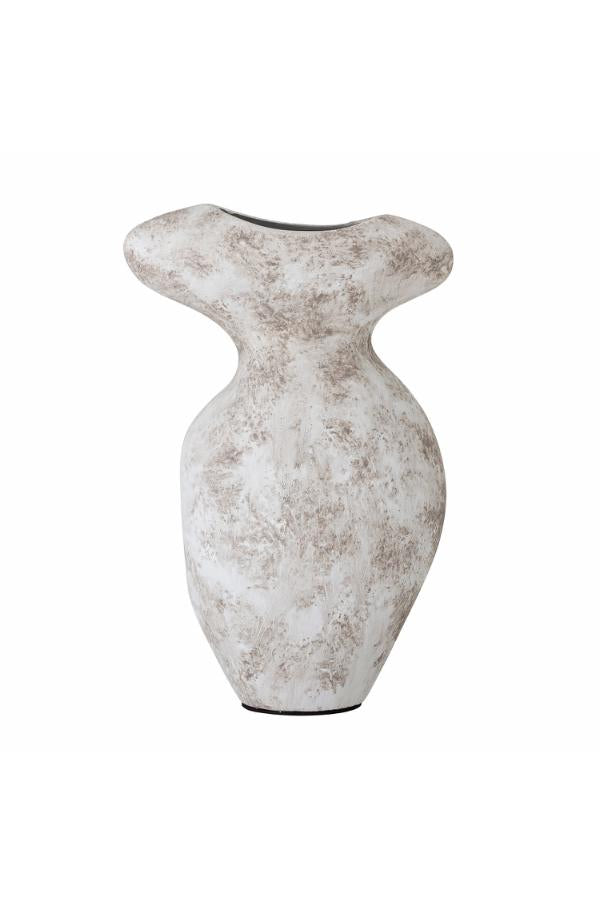 Bloomingville Nori Deco Vase, Grey, Terracotta
