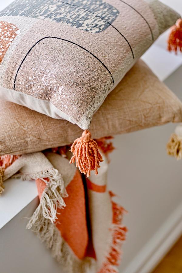 Bloomingville Lanzo Cushion, Multi, Cotton