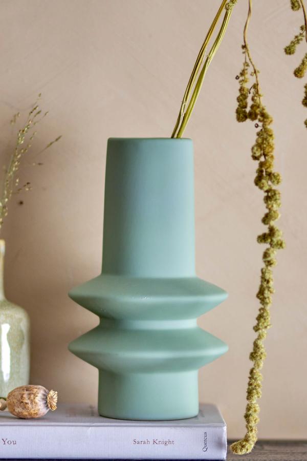 Bloomingville Isold Vase, Green, Stoneware