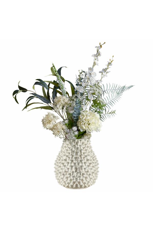 Bloomingville Symphonie Bouquet, White, Artificial Flowers