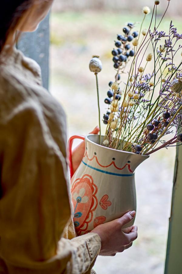 Bloomingville Odina Jug, Nature, Stoneware