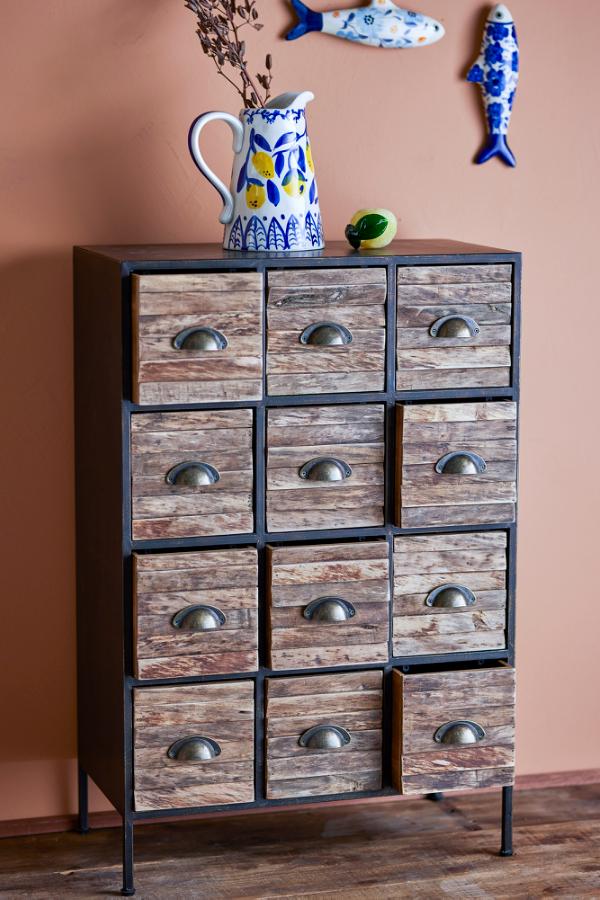Creative Collection Matteo Drawers, Black, Metal