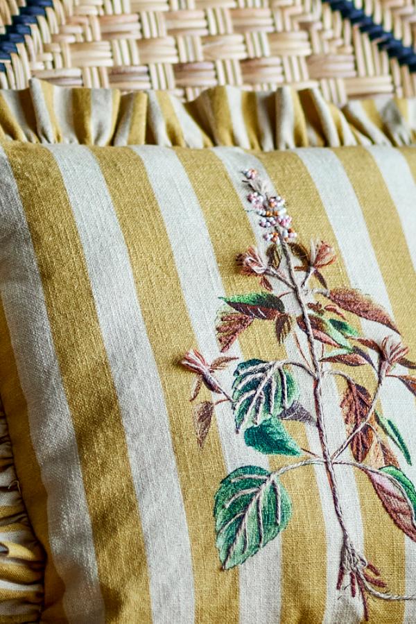 Creative Collection Camila Cushion, Yellow, Cotton