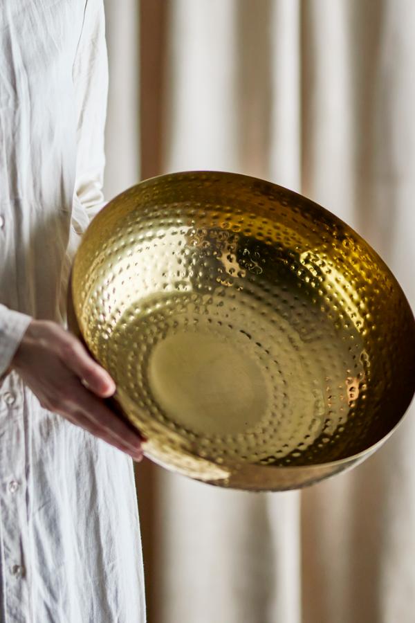 Bloomingville Mettemarie Bowl, Gold, Metal