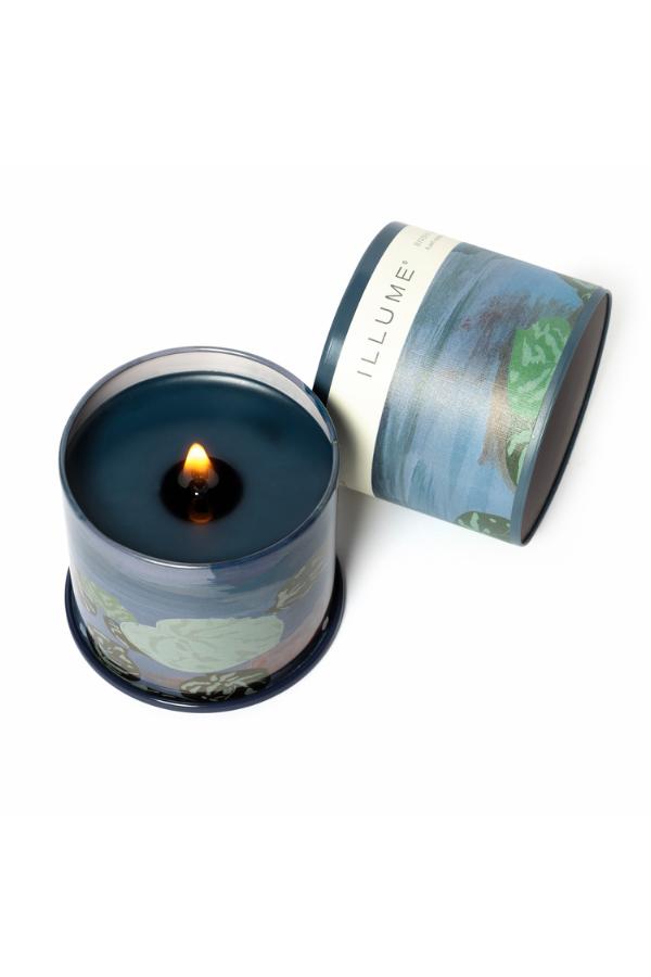 Illume Hidden Lake Vanity Tin Candle, Blue,